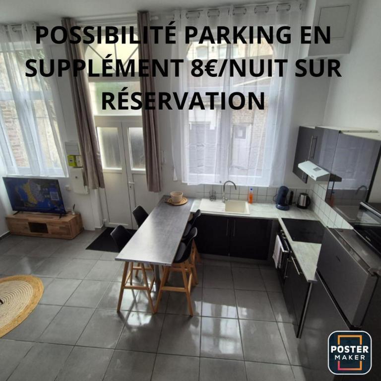 VALSCOSY centre ville parking privé Valenciennes Exterior foto
